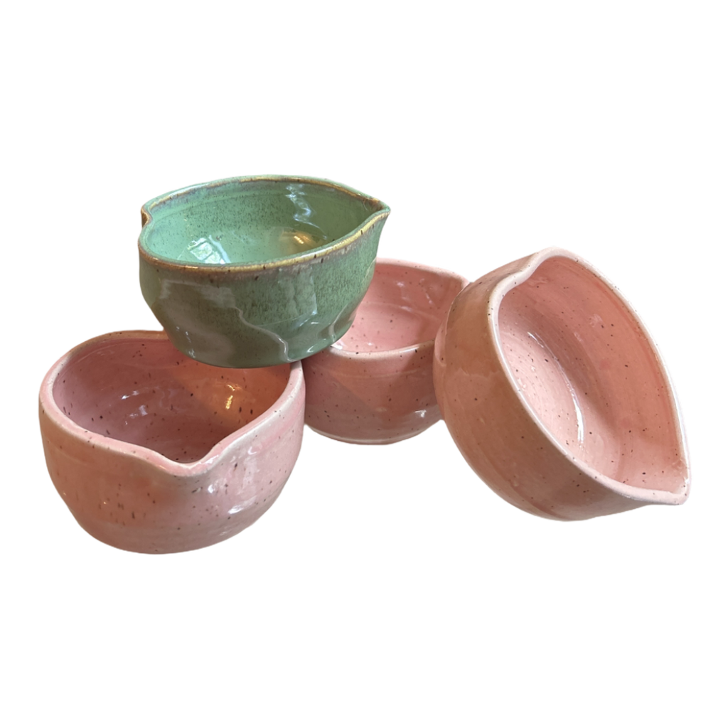 Handcrafted Heart-Shaped Matcha Bowl