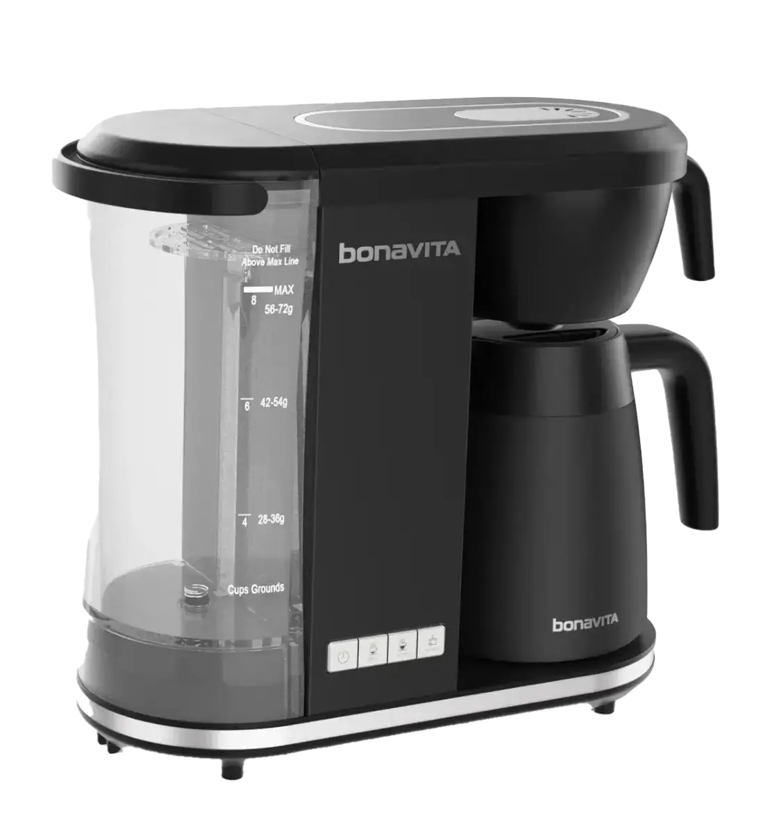 Enthusiast 8-Cup Drip Coffee Brewer with 1.3L Thermal or Glass Carafe