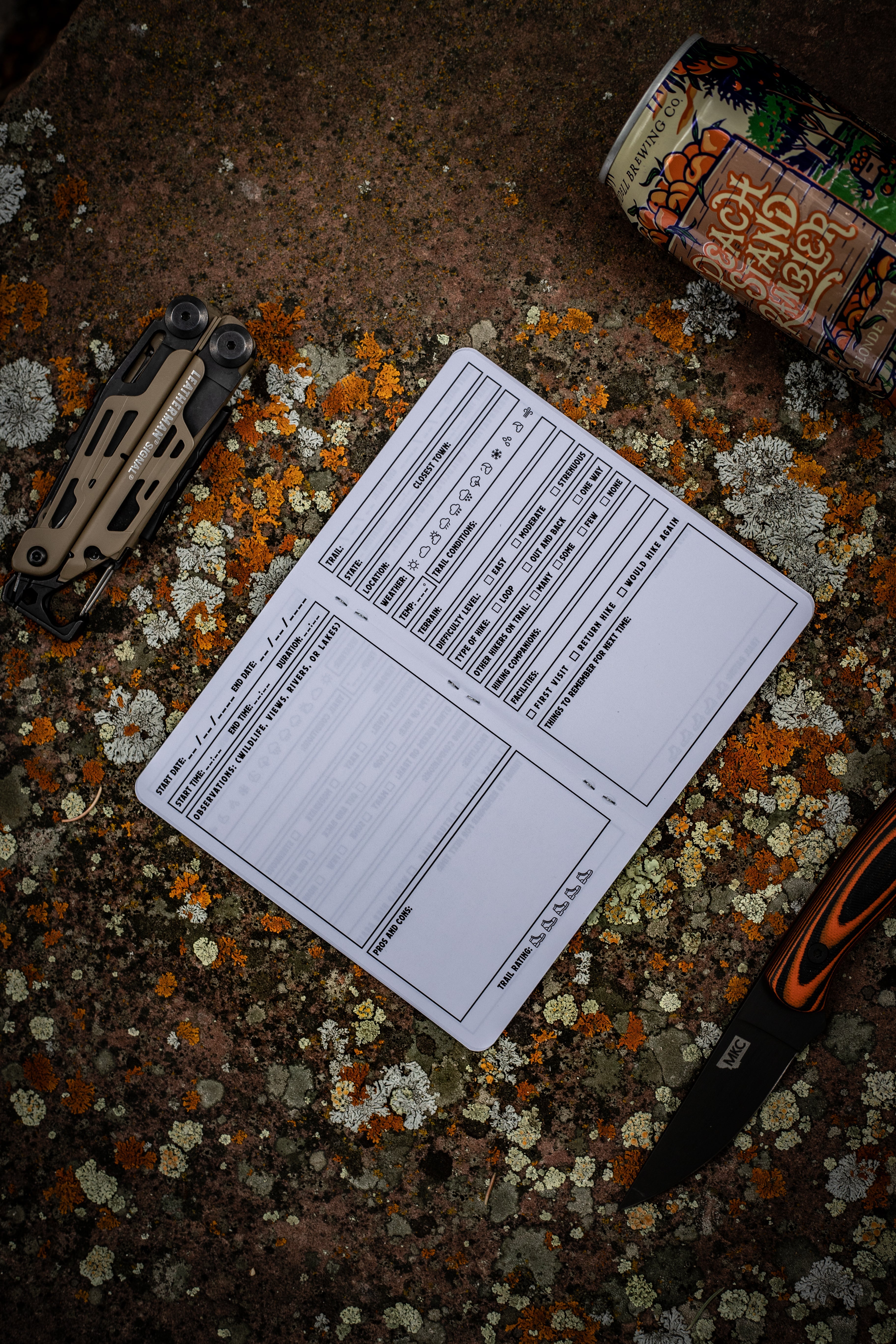 Hiker's Log Book