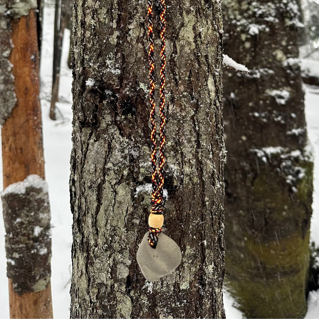 Handcrafted Stone Pendant Accessory - Nature vs Tech | Hyak General Store