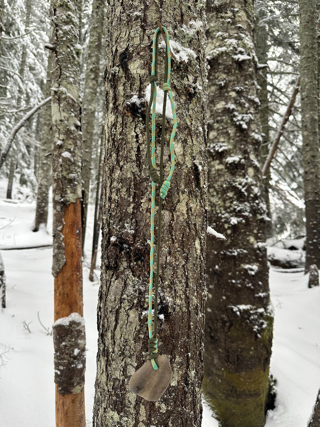 Handcrafted Stone Pendant Accessory - Nature vs Tech | Hyak General Store