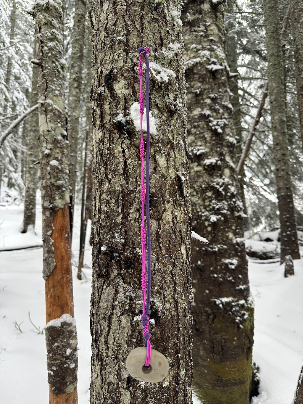 Handcrafted Stone Pendant Accessory - Nature vs Tech | Hyak General Store