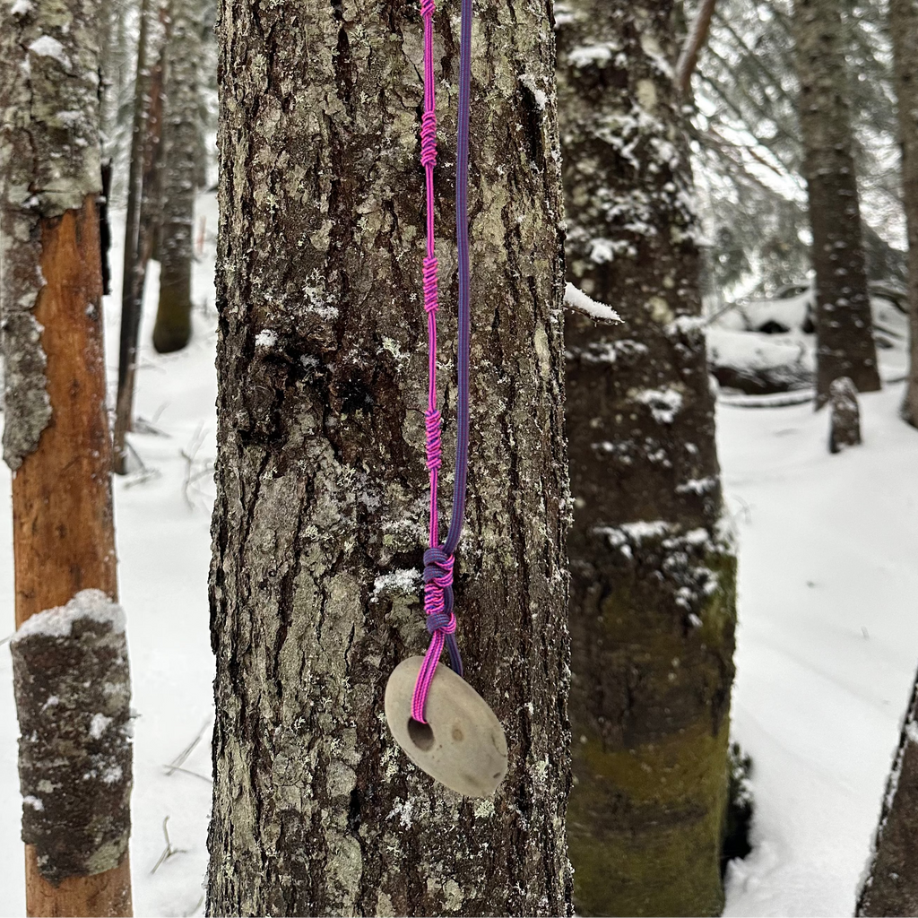 Handcrafted Stone Pendant Accessory - Nature vs Tech | Hyak General Store