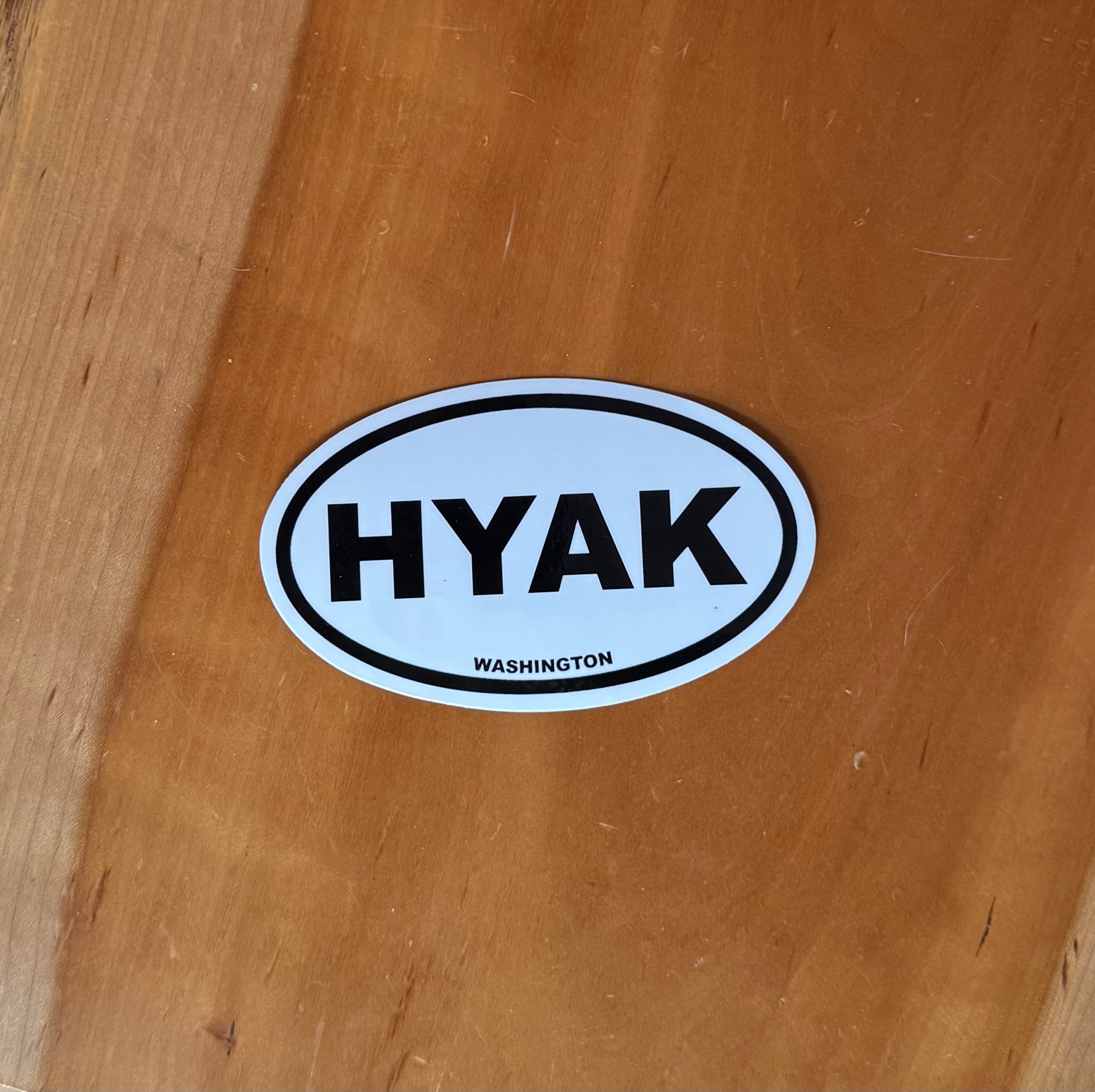 International Oval Hyak Sticker