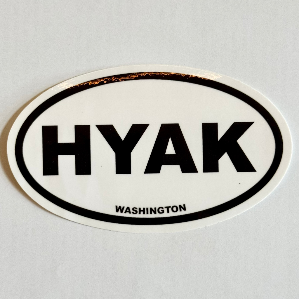 International Oval Hyak Sticker