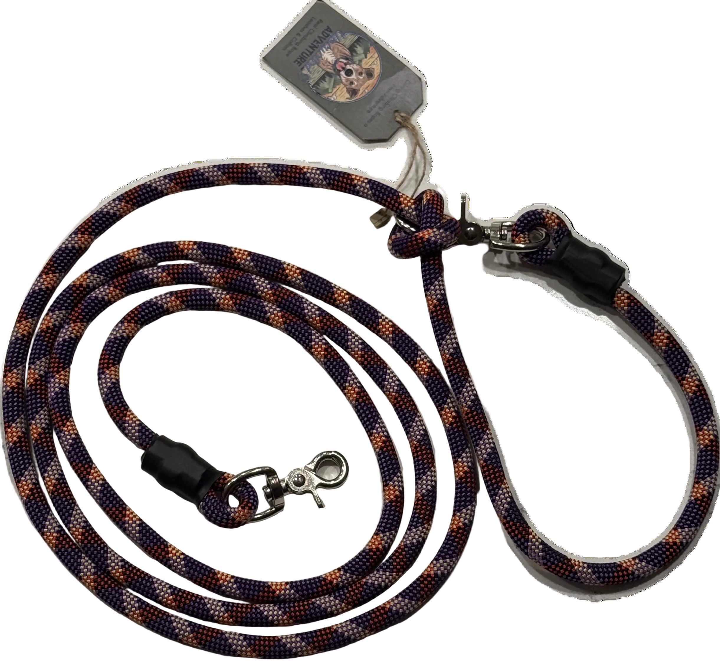 Reclaimed Climbing Rope Dog Leash - 8'